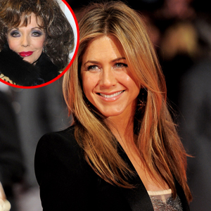 Jennifer Aniston, Joan Collins Jennifer Aniston, Joan Collins